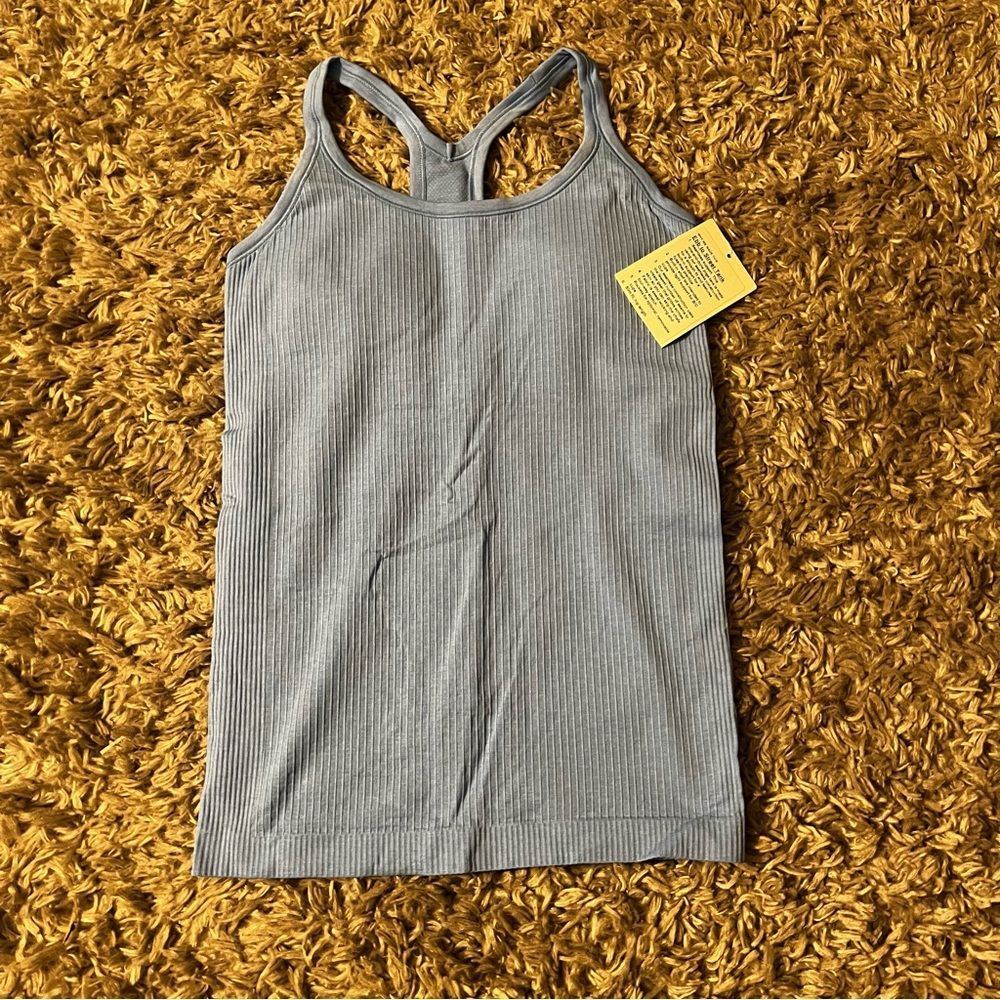 Lululemon ebb to street aero blue size 8 new